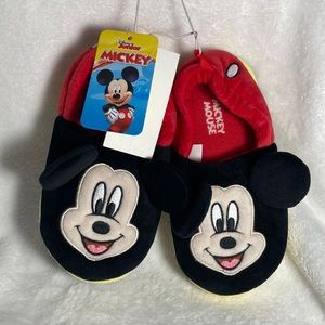 Mickey Mouse Slippers Toddler Boys. Sz 11/12